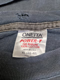 Vintage Oneita Shirt 1988 Jack Daniels Single Stitched Made In USA Schwarz/Grau XL