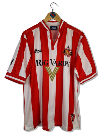 Vintage Asics Trikot Sunderland 1999/00 Reg Vardy Rot Weiß M