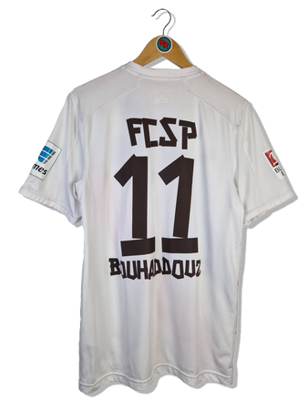 Under Armour Trikot FC ST. Pauli 2016-17 Auswärts #11 Aziz Bouhaddouz Congstar Weiß M