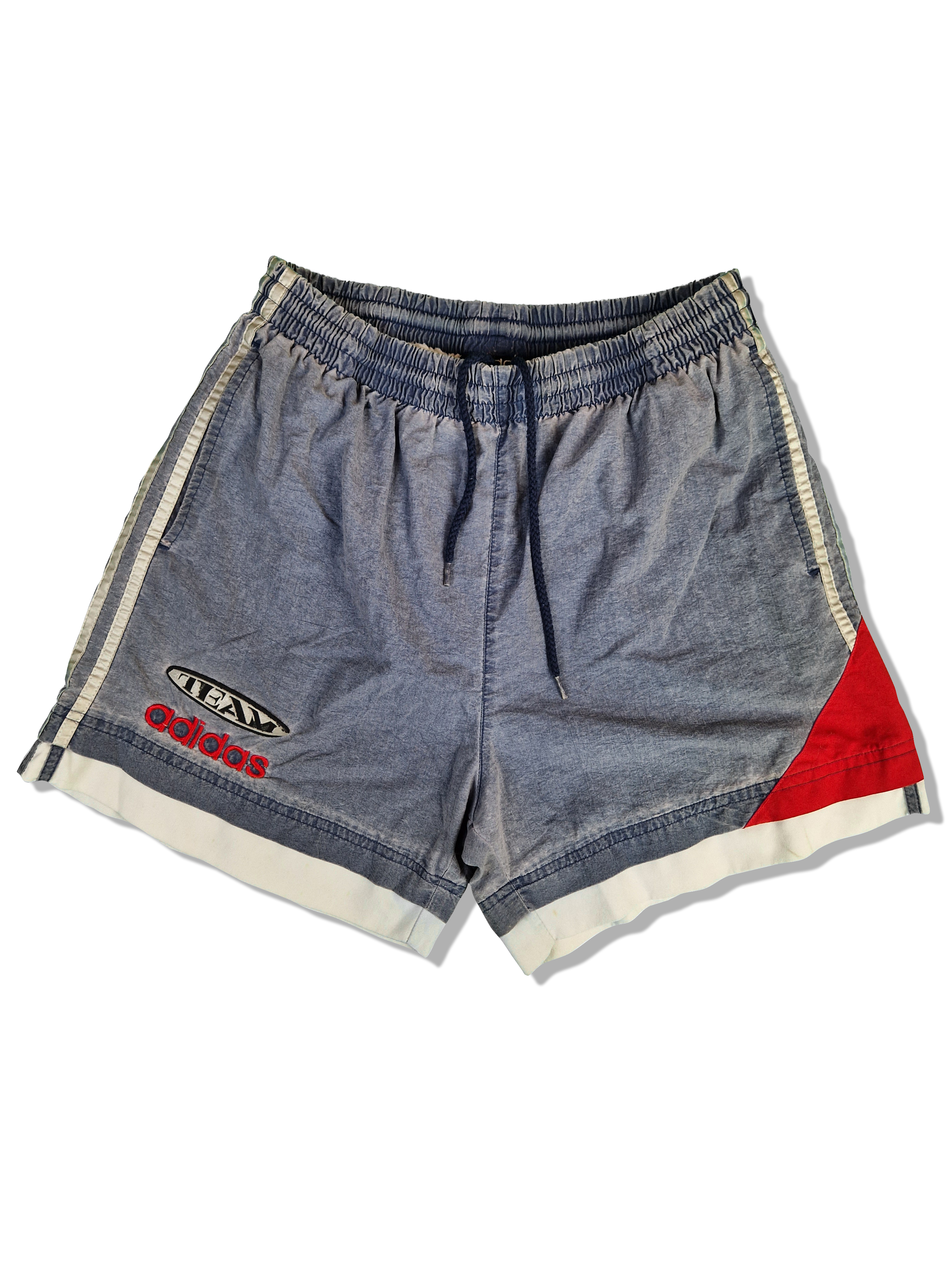 Vintage Adidas Shorts Team Grau (D4) S - RareRags