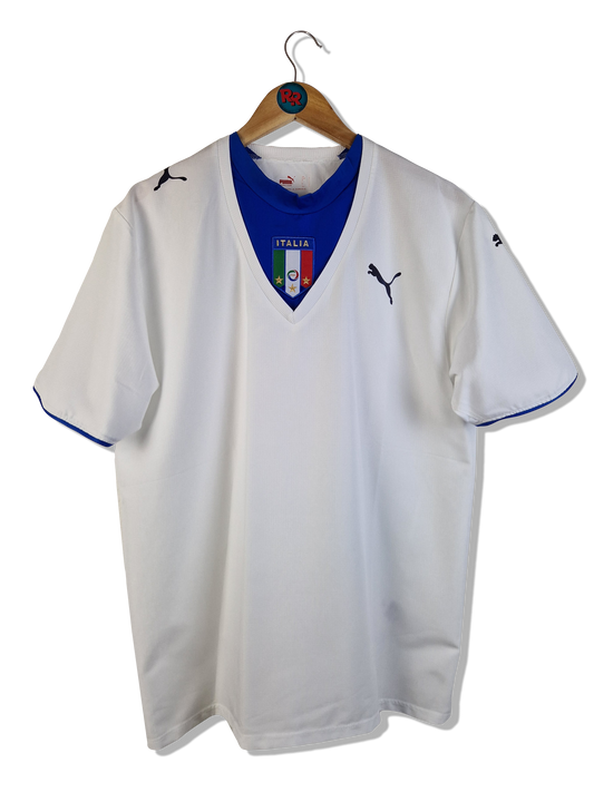 Puma Trikot + Shorts Italien 2006 Auswärts Weiß Blau XL