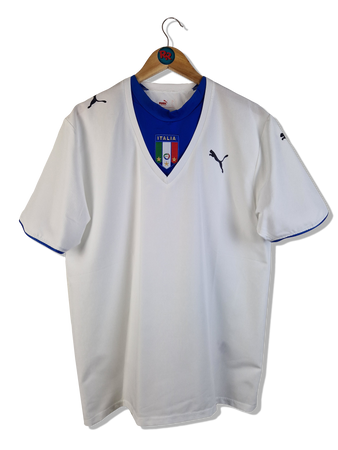 Puma Trikot + Shorts Italien 2006 Auswärts Weiß Blau XL