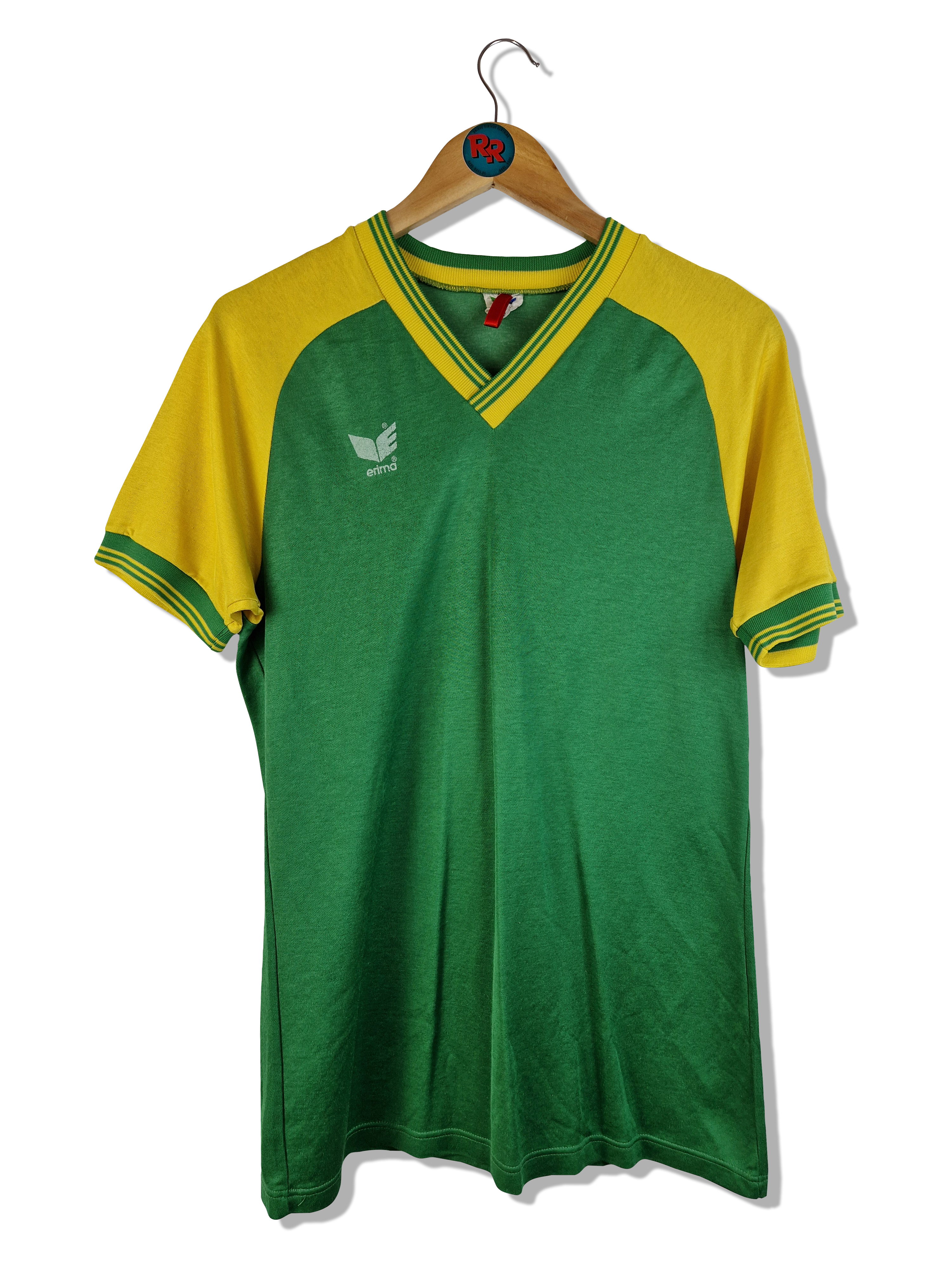 Vintage Erima Trikot 80s Brasilien Farben Made In West Germany Grün Gelb M