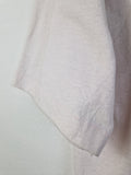 Vintage Hanes Shirt 80s Fifty-Fifty "Monterey" Single Stitch Made In USA Gold Glitzer Weiß L