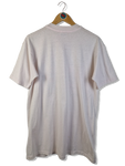 Vintage Hanes Shirt 80s Fifty-Fifty "Monterey" Single Stitch Made In USA Gold Glitzer Weiß L