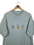 Vintage Shirt "Colorado" Bestickt Single Stitch Fade Mint Grün L-XL