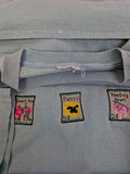 Vintage Shirt "Colorado" Bestickt Single Stitch Fade Mint Grün L-XL