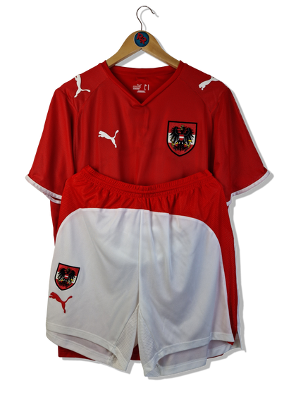 Puma Trikot + Shorts Set Österreich Rot Weiß M