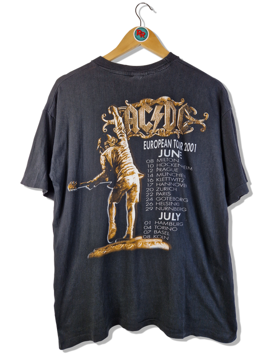 ACDC Shirt European Tour 2001 Single Stitched Schwarz XL