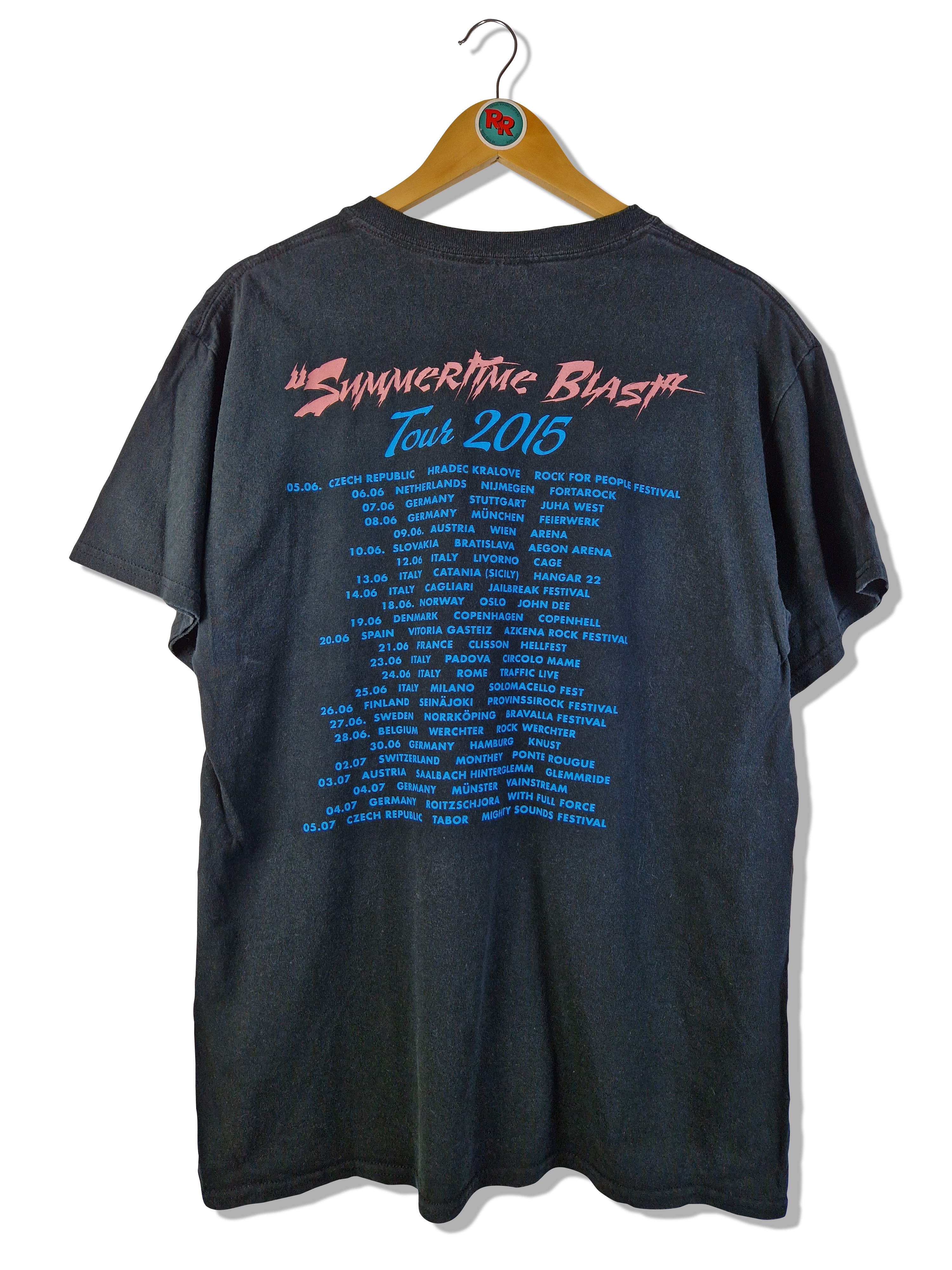 Gildan Shirt Red Fang Tour 2015 Schwarz L