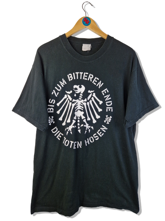 Vintage Promodoro Shirt Die Toten Hosen "Bis zum bitteren Ende" 1987 Schwarz XL
