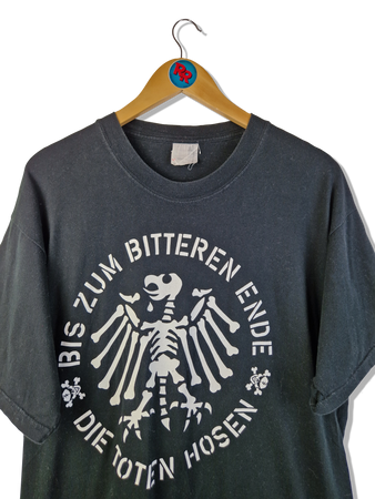 Vintage Promodoro Shirt Die Toten Hosen "Bis zum bitteren Ende" 1987 Schwarz XL
