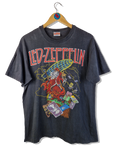 Rare! Vintage Hanes Shirt Led Zeppelin Zoso Single Stitched Made In USA Schwarz L