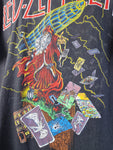 Rare! Vintage Hanes Shirt Led Zeppelin Zoso Single Stitched Made In USA Schwarz L