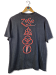 Rare! Vintage Hanes Shirt Led Zeppelin Zoso Single Stitched Made In USA Schwarz L