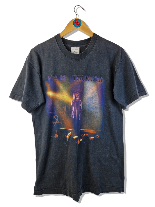 Vintage Screen Stars Shirt 2001 HIM Live Tour Schwarz M