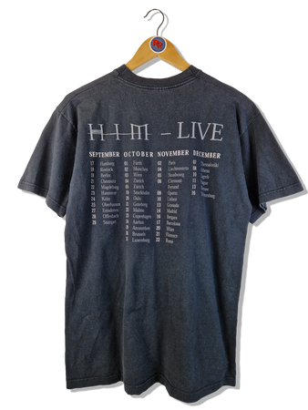 Vintage Screen Stars Shirt 2001 HIM Live Tour Schwarz M