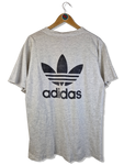 Vintage Adidas Shirt 80s Big Logo Single Stitched Made In USA Heather Grau (D6) M