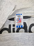 Vintage Adidas Shirt 80s Big Logo Single Stitched Made In USA Heather Grau (D6) M