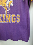 Vintage Logo 7 Shirt Vikings Football Single Stitched Made In USA Lila