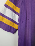 Vintage Logo 7 Shirt Vikings Football Single Stitched Made In USA Lila