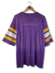 Vintage Logo 7 Shirt Vikings Football Single Stitched Made In USA Lila