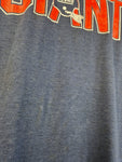 Vintage Signal Shirt 80s Giants Football Single Stitched Made In USA Dunkelblau M-L