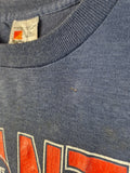 Vintage Signal Shirt 80s Giants Football Single Stitched Made In USA Dunkelblau M-L
