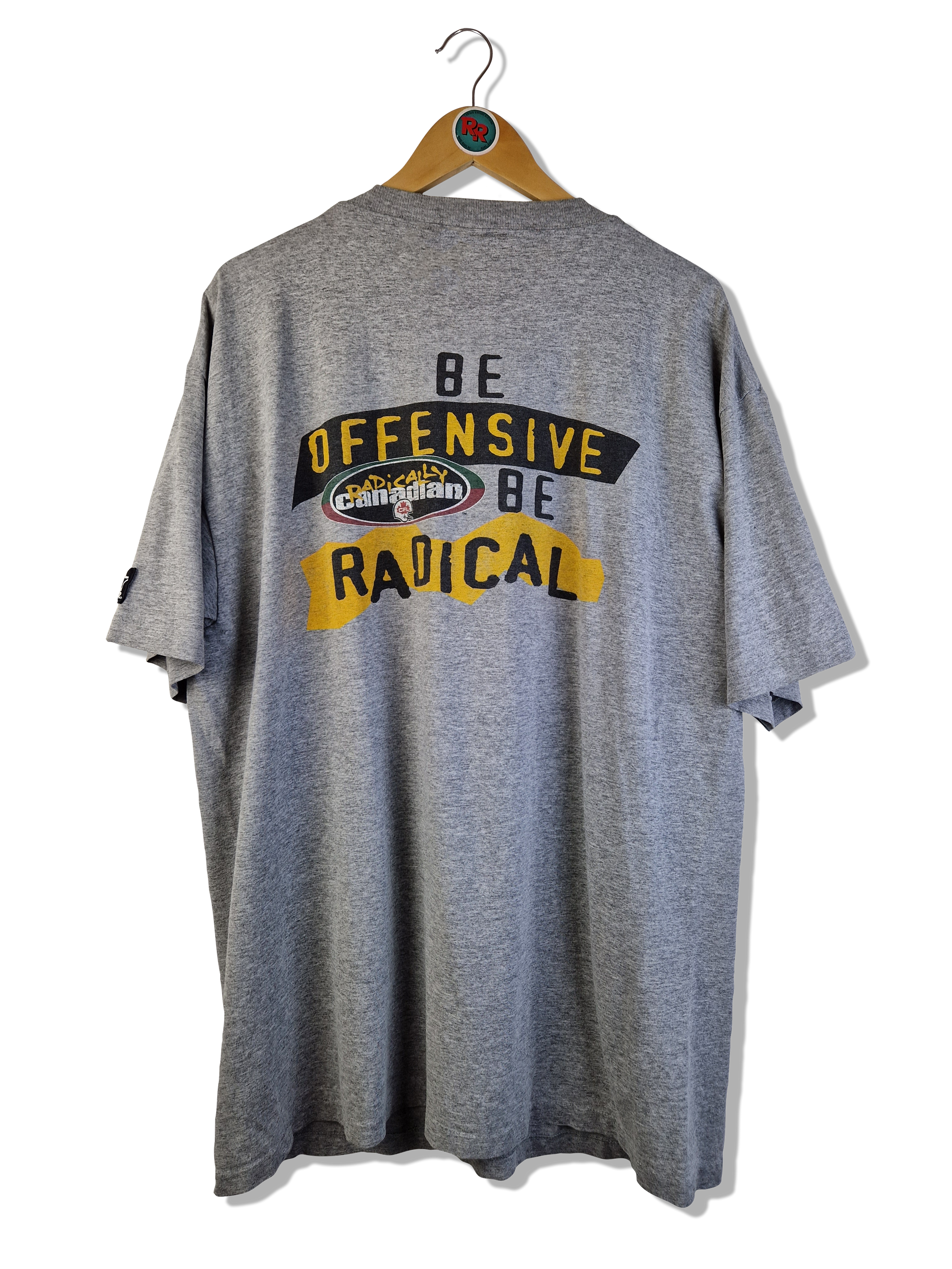 Vintage Starter Shirt CFL Football Single Stitched Made In Canada Grau XL - RareRags