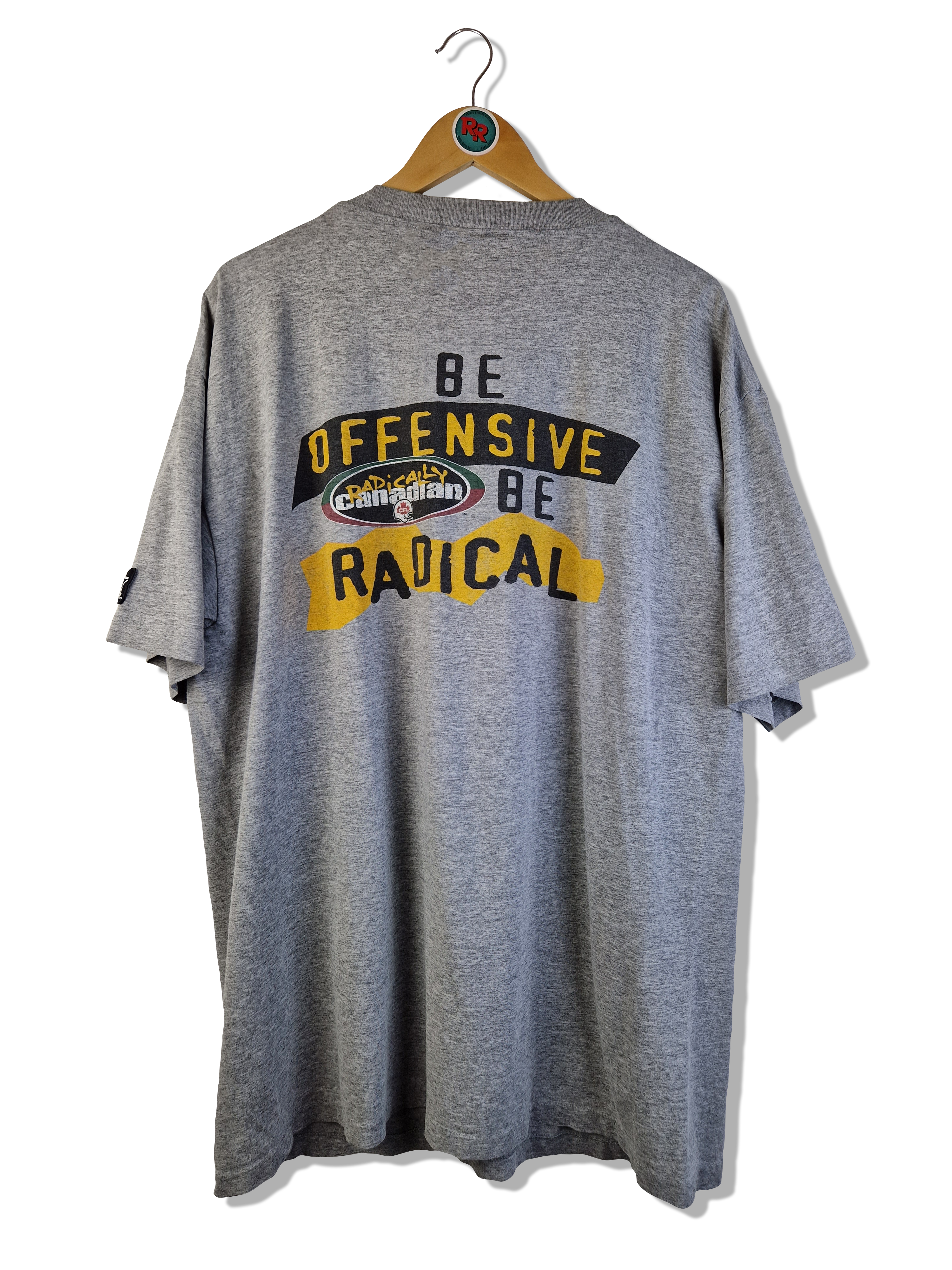 Vintage Starter Shirt CFL Football Single Stitched Made In Canada Grau XL - RareRags
