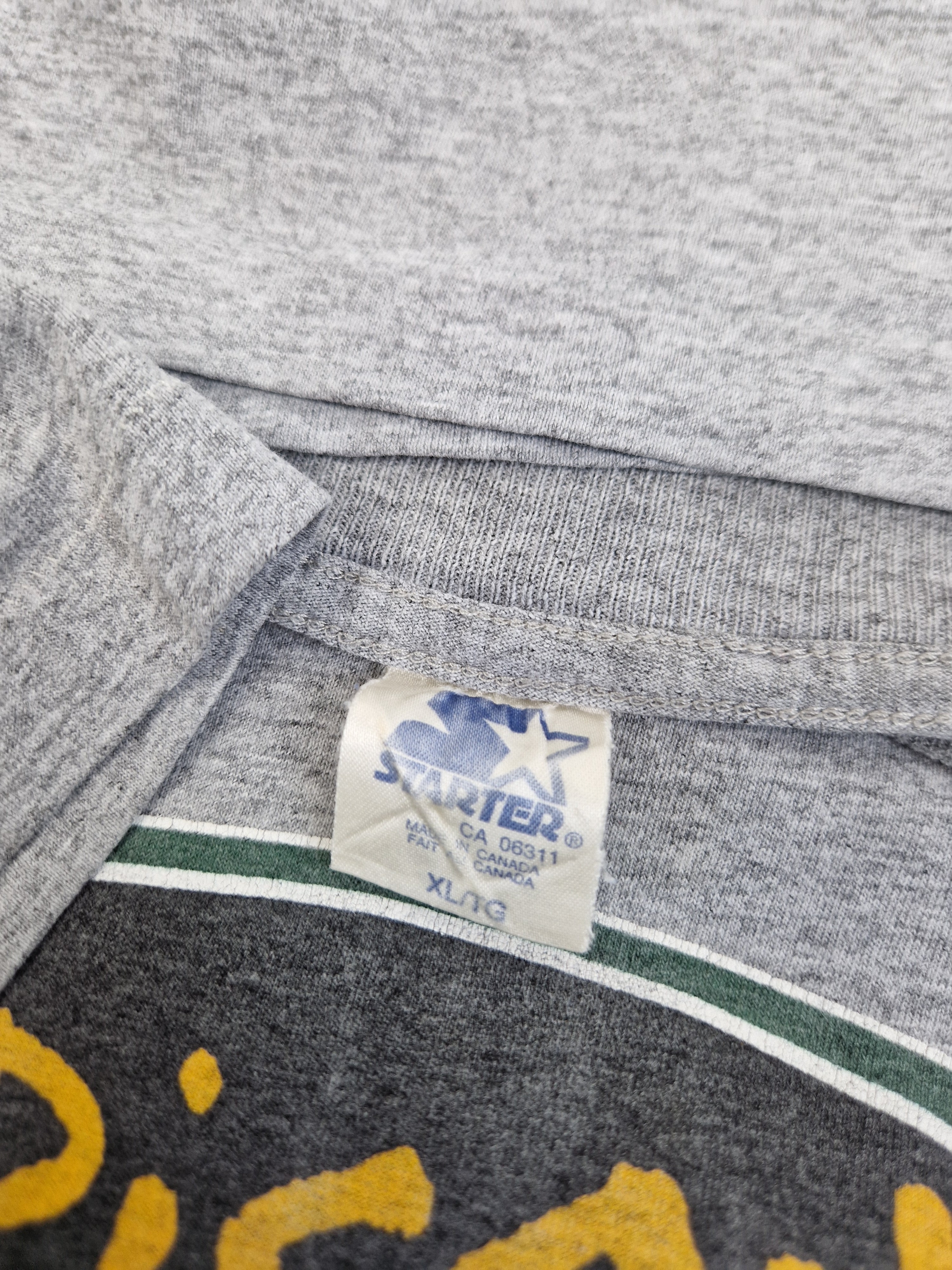 Vintage Starter Shirt CFL Football Single Stitched Made In Canada Grau XL - RareRags