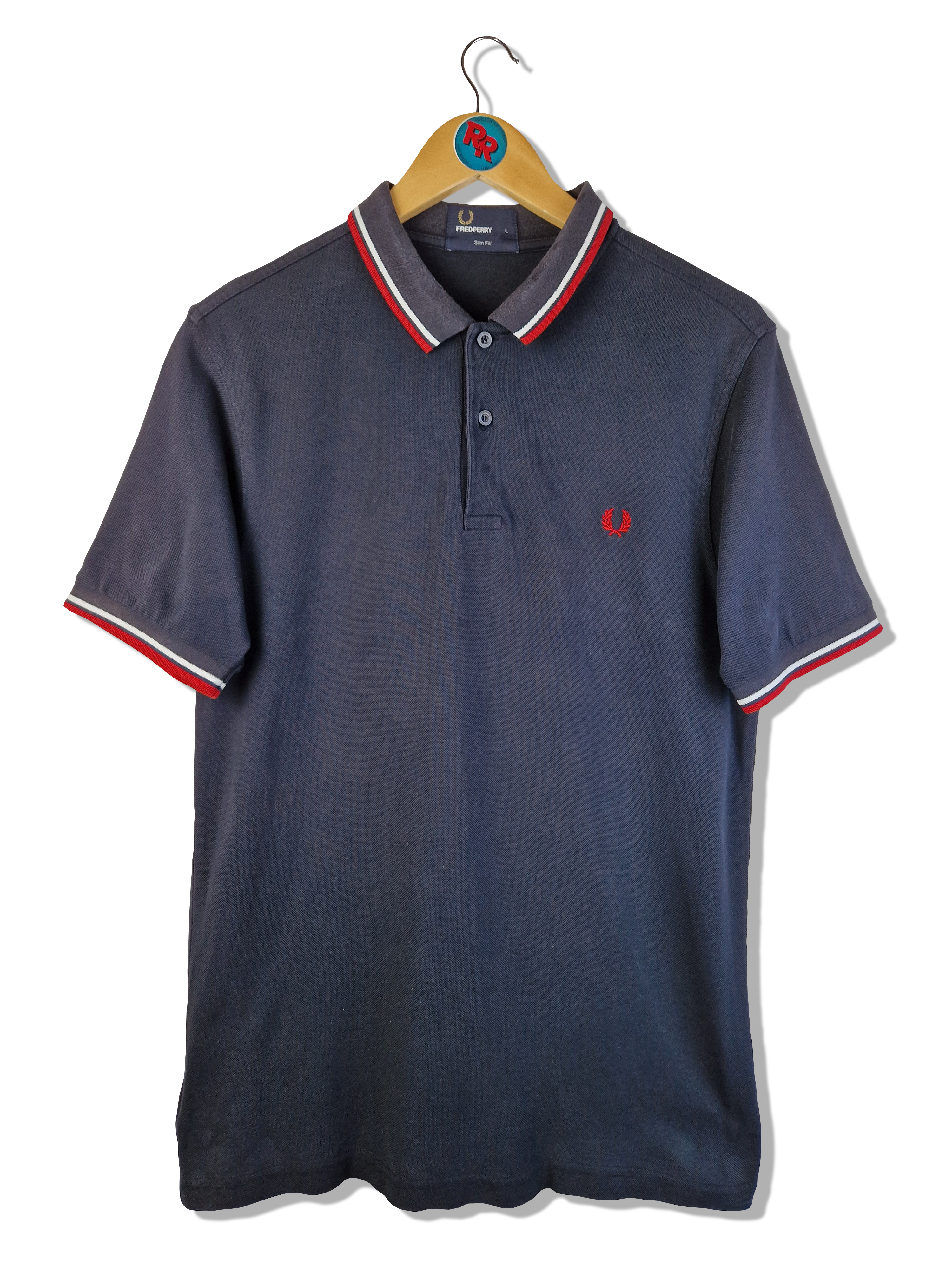 Fred Perry Poloshirt Slim Fit Basic Dunkelblau L