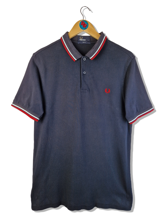 Fred Perry Poloshirt Slim Fit Basic Dunkelblau L