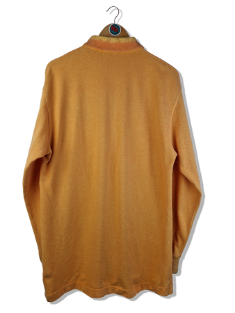 Vintage Kenzo Golf Poloshirt Langarm Orange (4) M-L