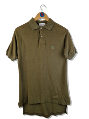 Vintage Izod Lacoste Poloshirt 70s/80s Basic Made In USA Braun S-M
