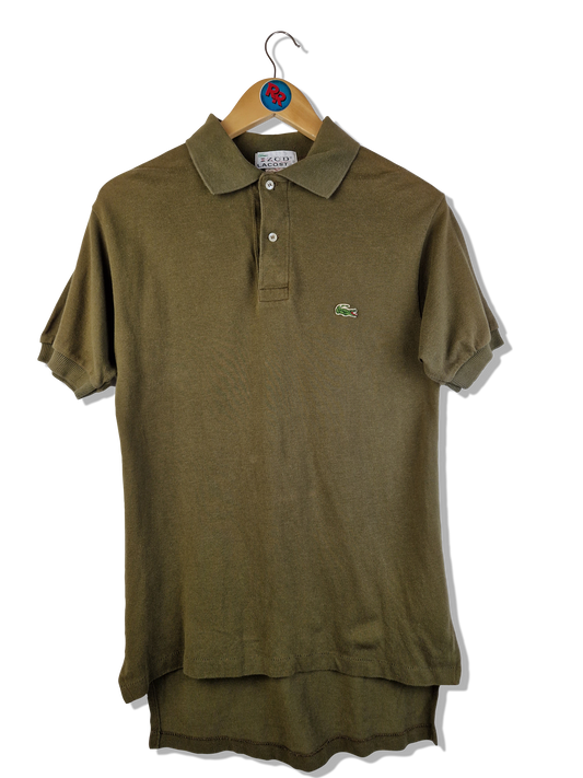 Vintage Izod Lacoste Poloshirt 70s/80s Basic Made In USA Braun S-M