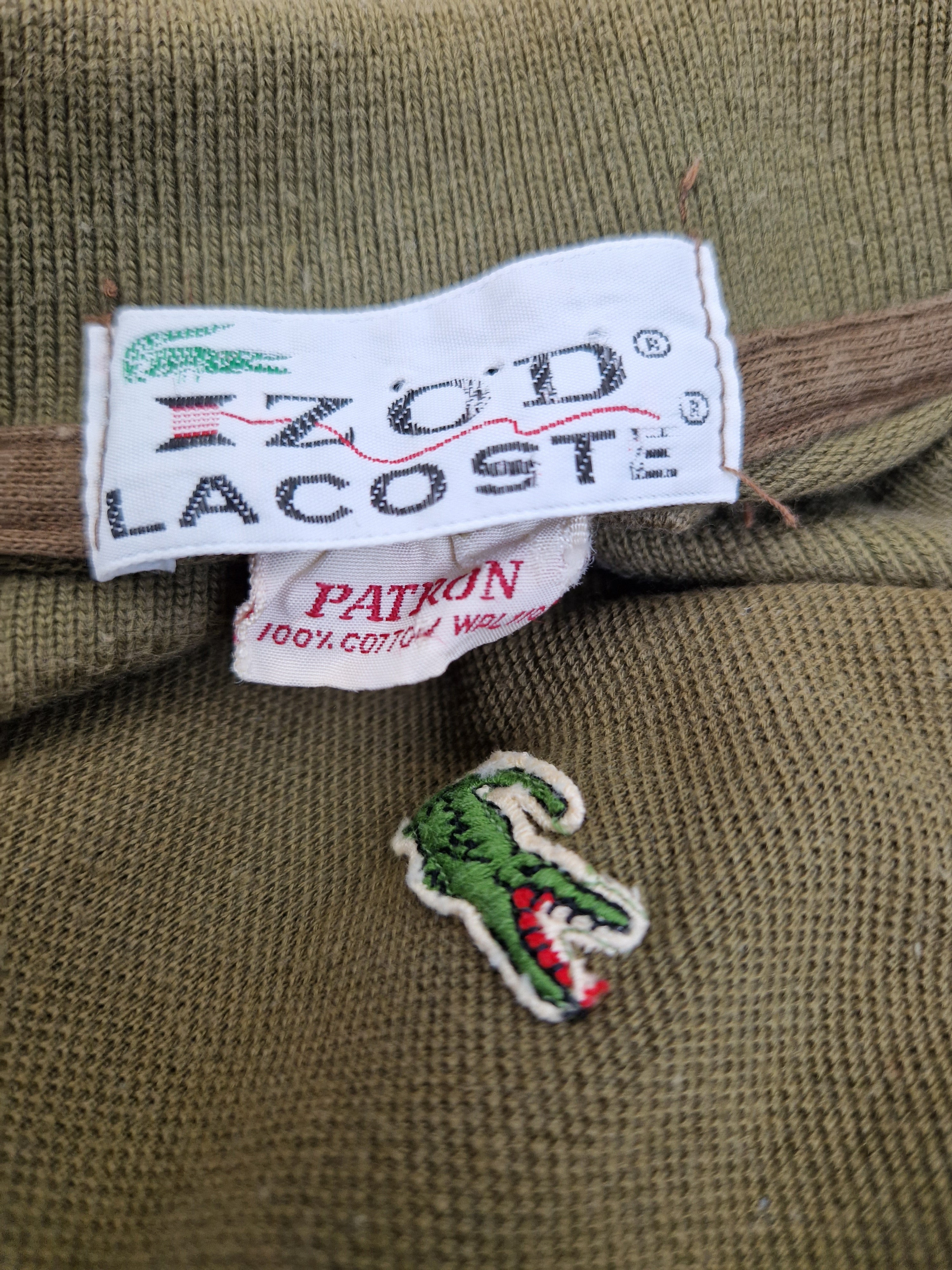 Vintage Izod Lacoste Poloshirt 70s/80s Basic Made In USA Braun S-M