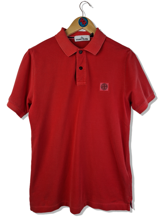 Stone Island Poloshirt Slim Fit Basic Rot M