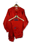 Rare! Vintage Adidas Sportanzug Made In Singapore Rot (D7) M-L
