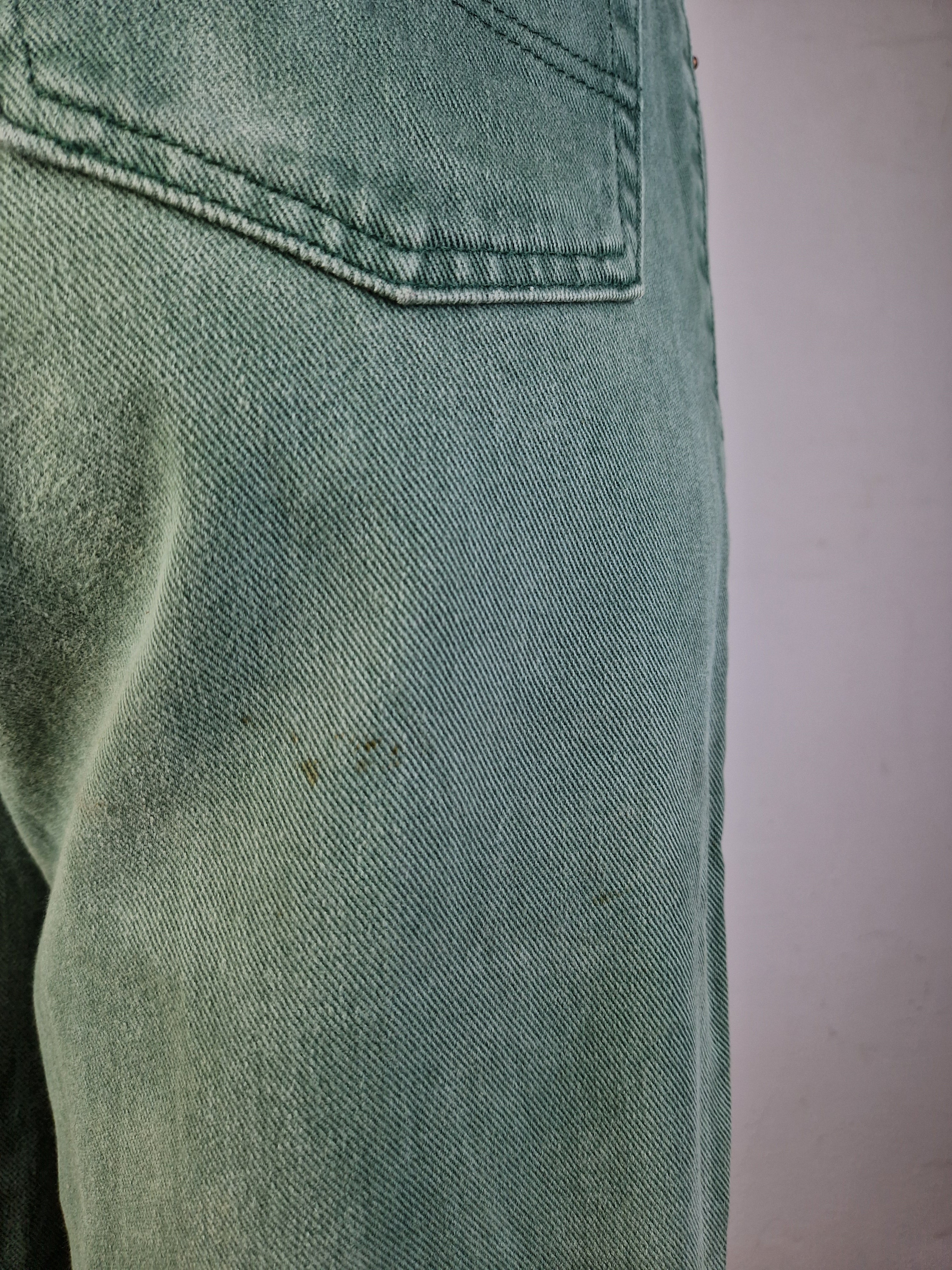Vintage Mustang Jeans Made In Germany High Waist Grün 33/34