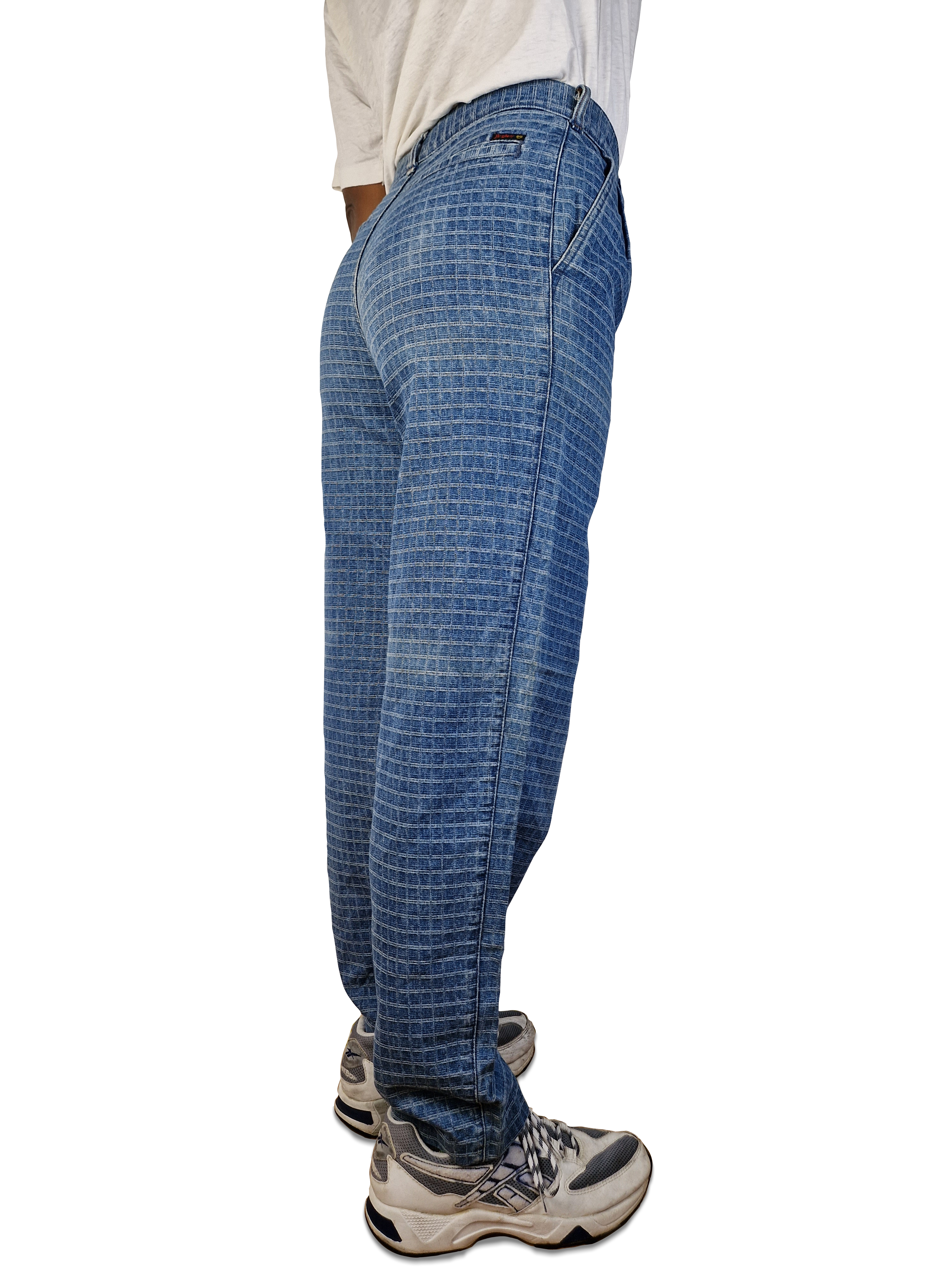 Vintage Jinglers By C&A Jeans Karo Optik Hellblau 30/34
