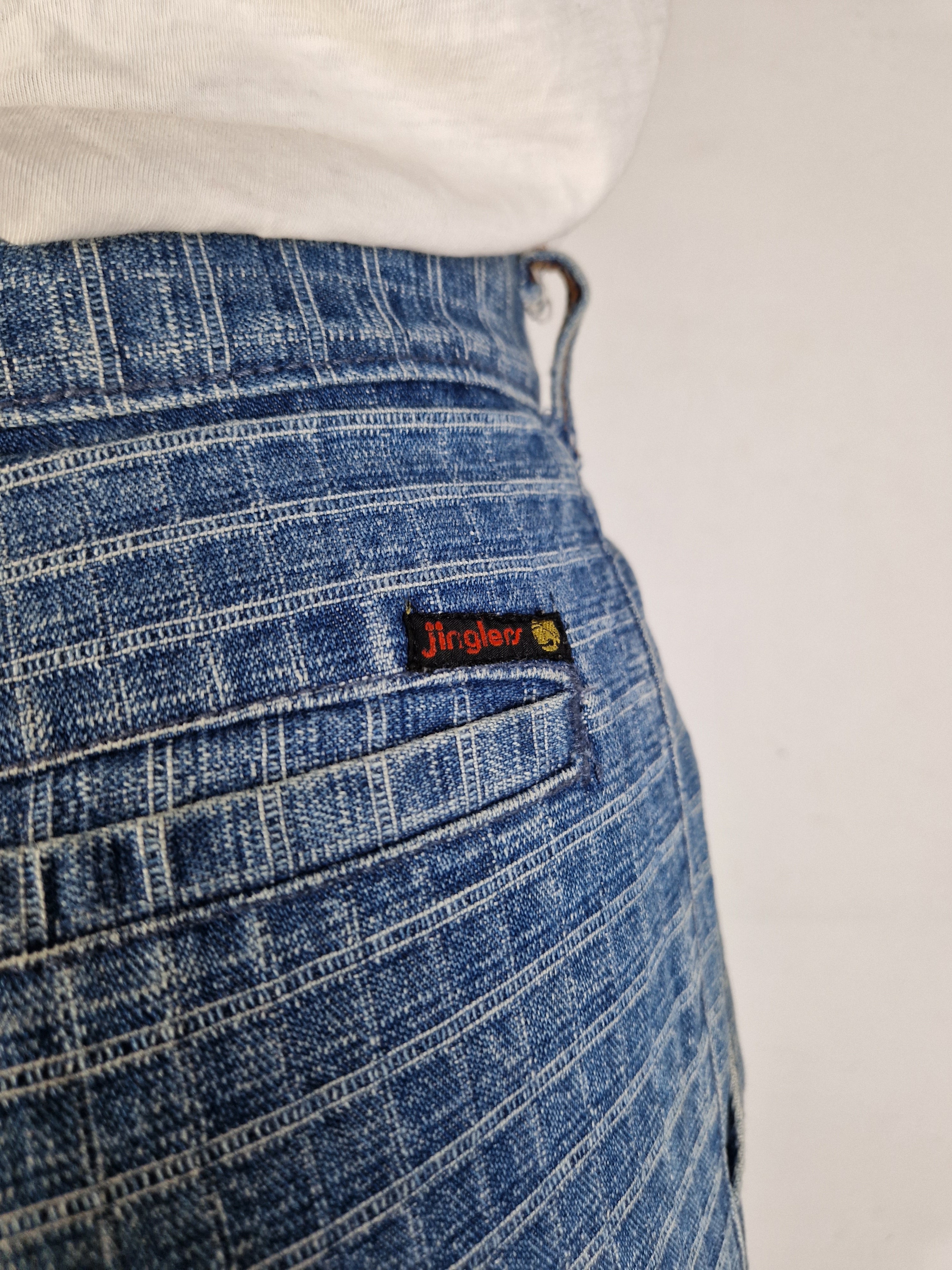 Vintage Jinglers By C&A Jeans Karo Optik Hellblau 30/34