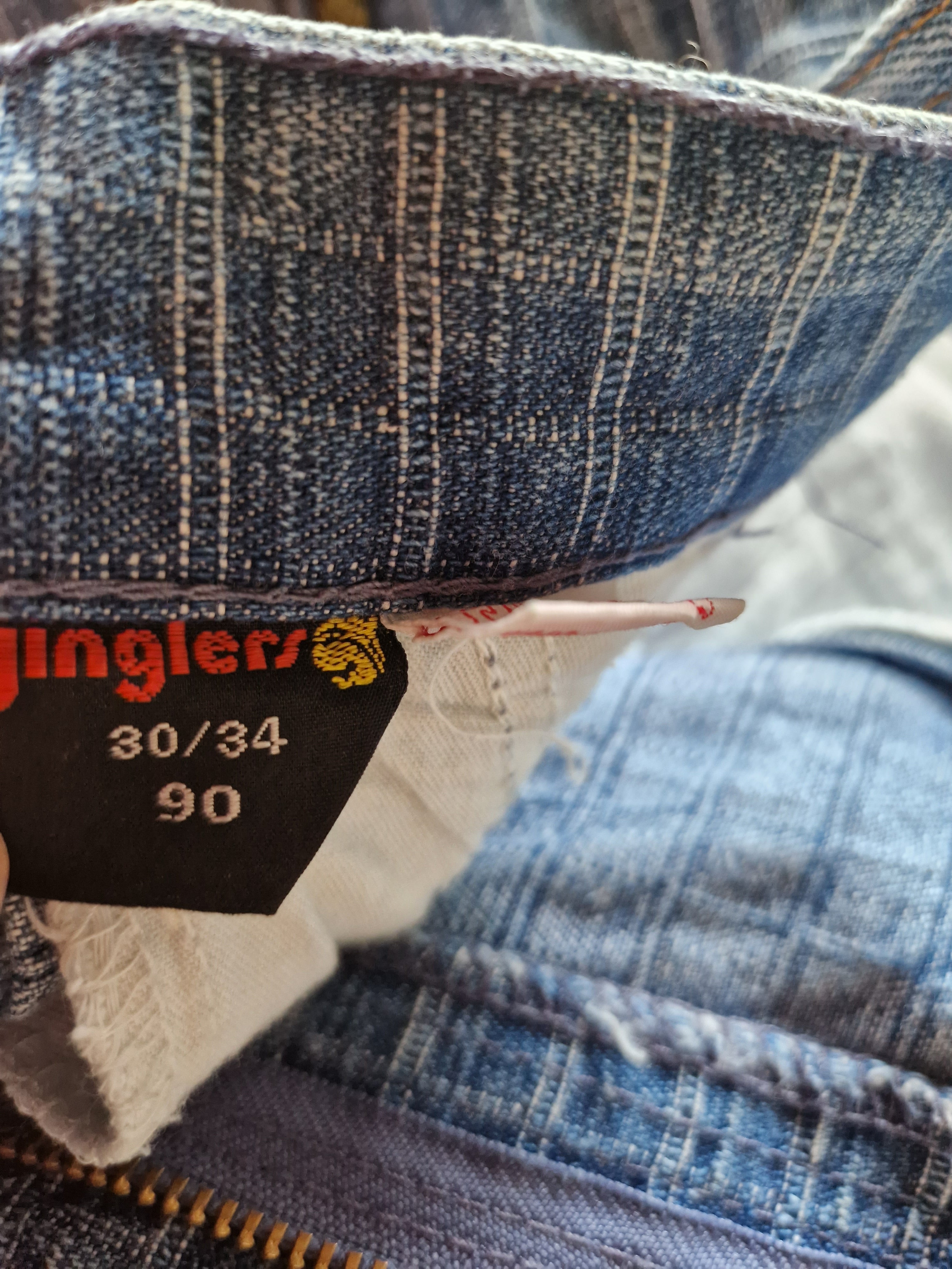 Vintage Jinglers By C&A Jeans Karo Optik Hellblau 30/34