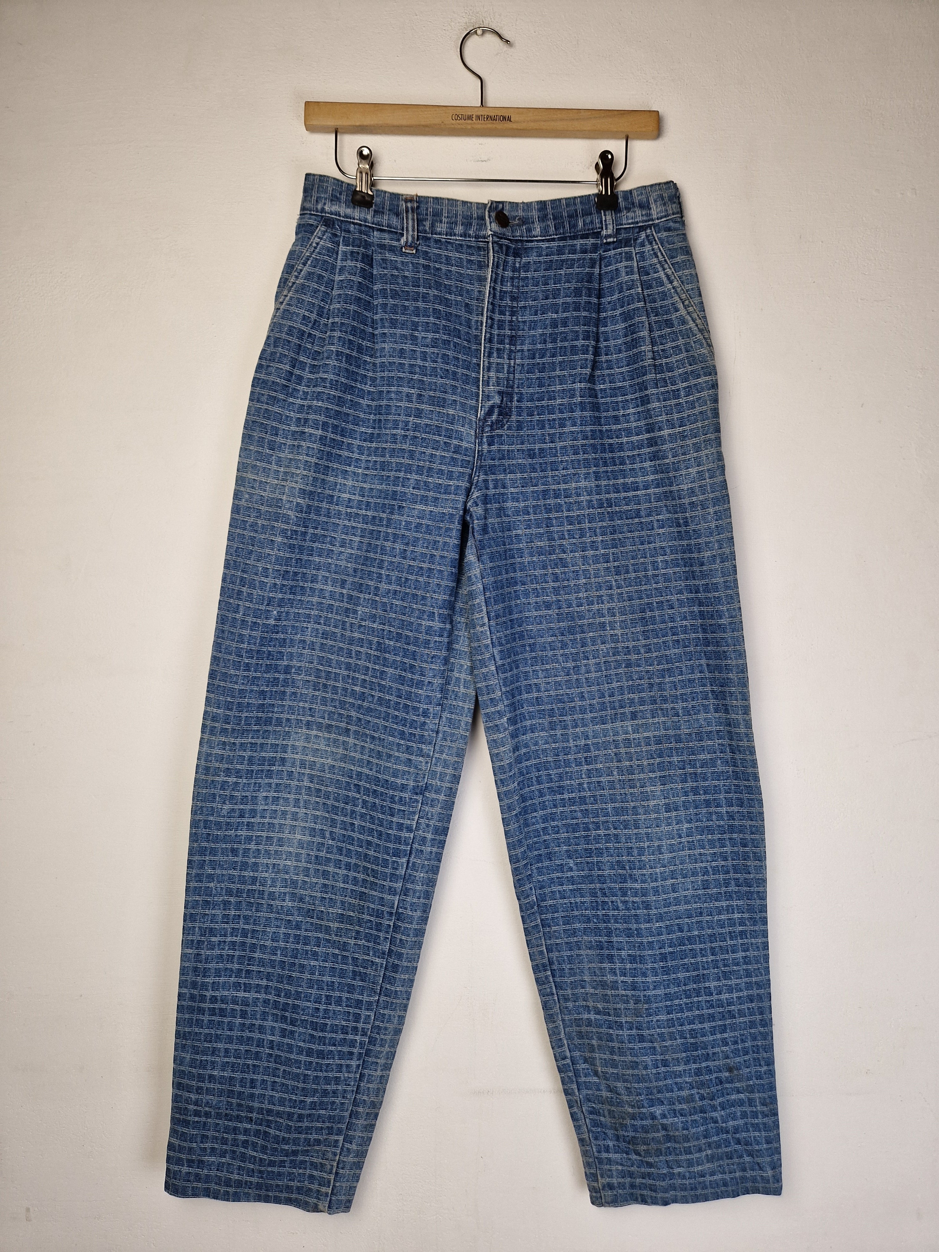 Vintage Jinglers By C&A Jeans Karo Optik Hellblau 30/34