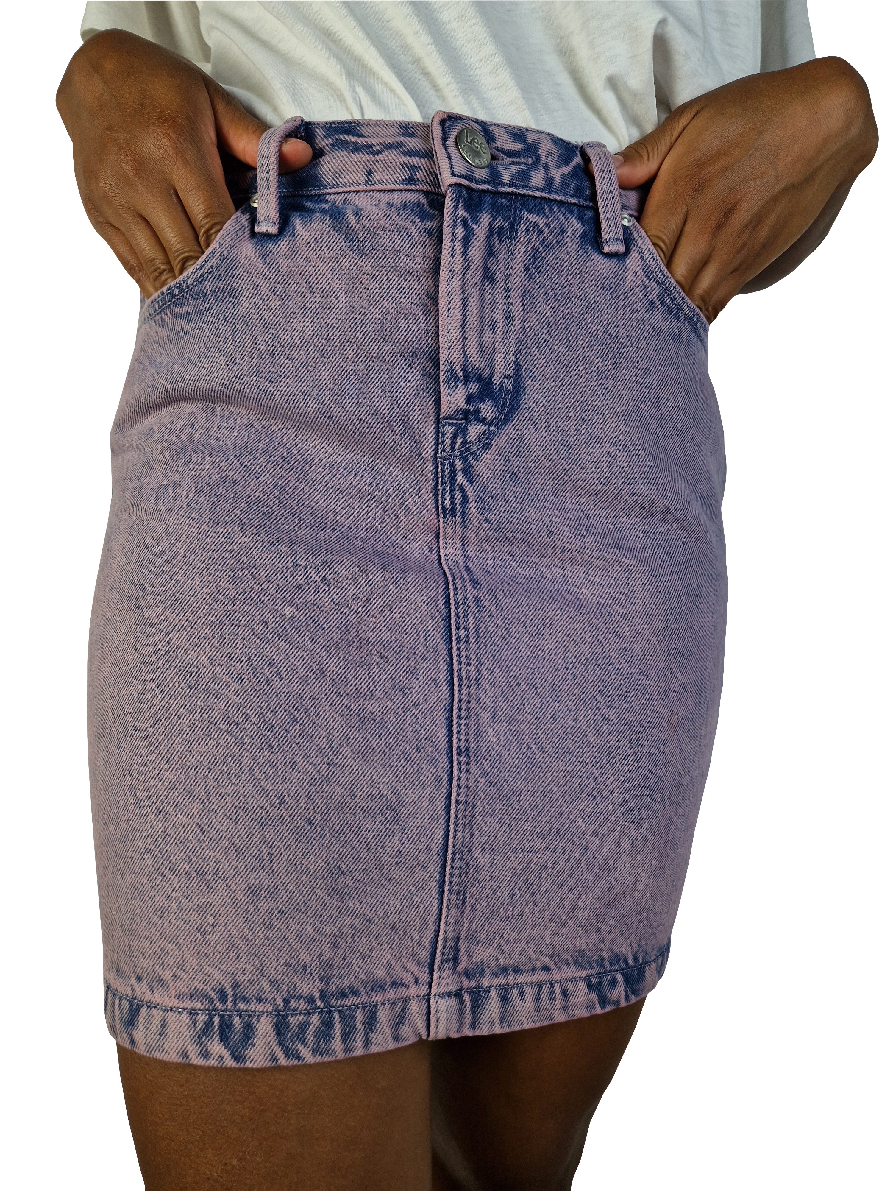 Vintage Lee Jeansrock Mid Skirt FliederTouch 28