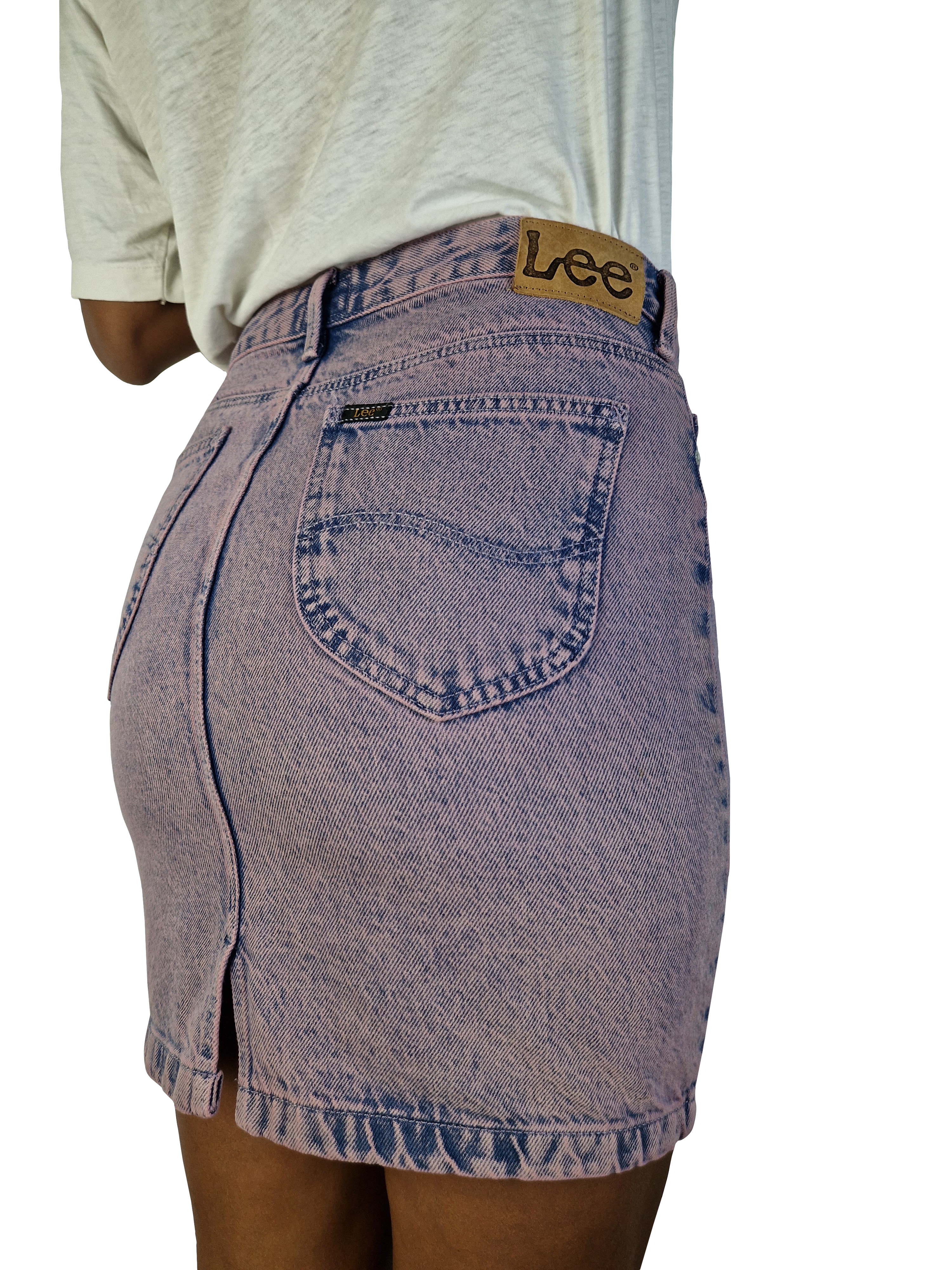 Vintage Lee Jeansrock Mid Skirt FliederTouch 28