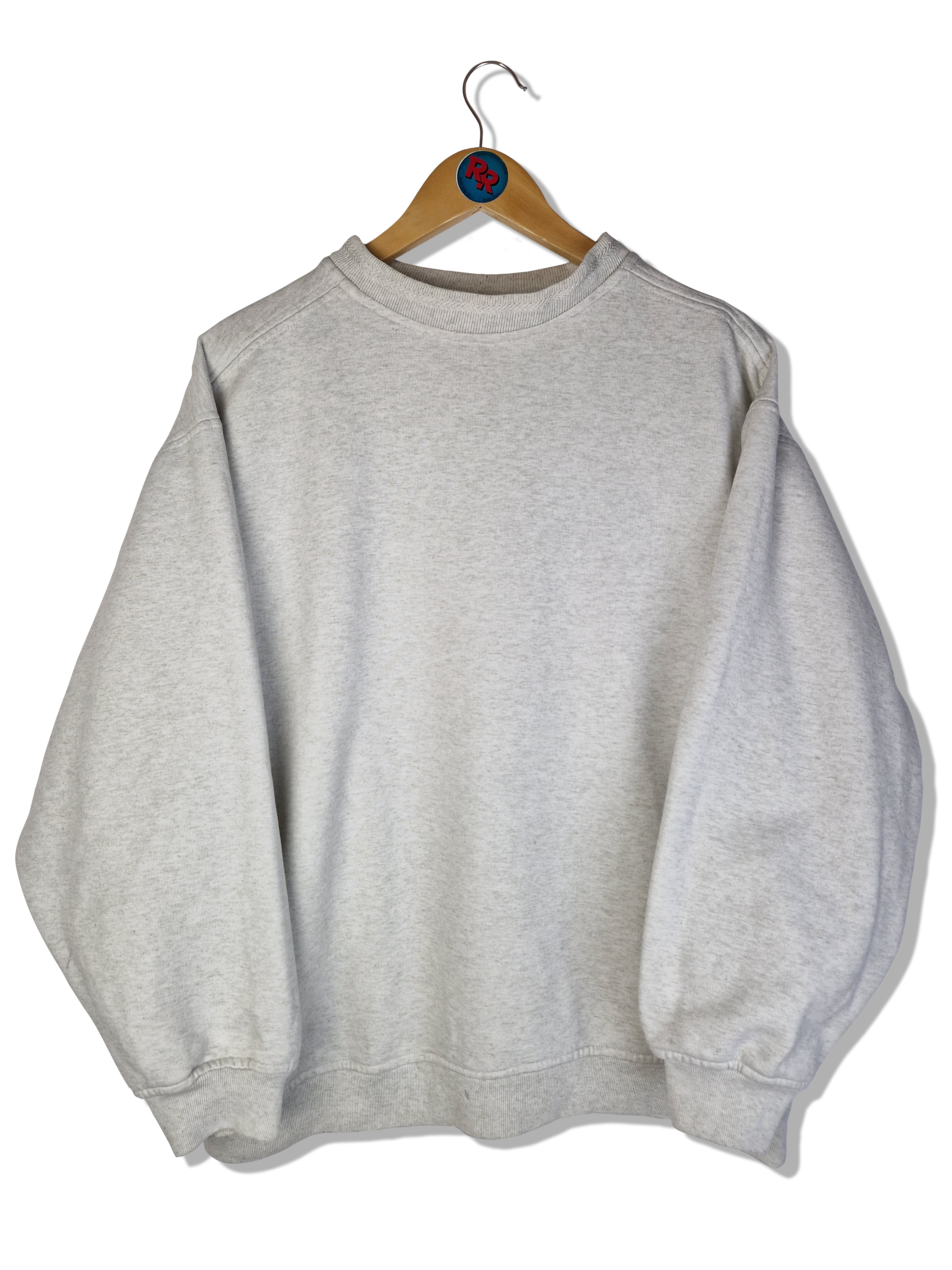 Vintage Abrams Sweater Stehkragen Basic Grau M