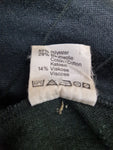 Vintage Erima Trikot 80s Schiedsrichter Langarm Polokragen Schwarz L