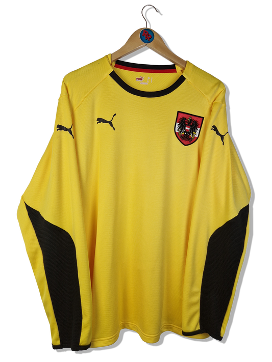 Puma Trikot+Shorts Set Torwart Langarm Gelb Schwarz L