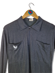 Vintage Erima Trikot 80s Schiedsrichter Langarm Made In Western Germany Schwarz M